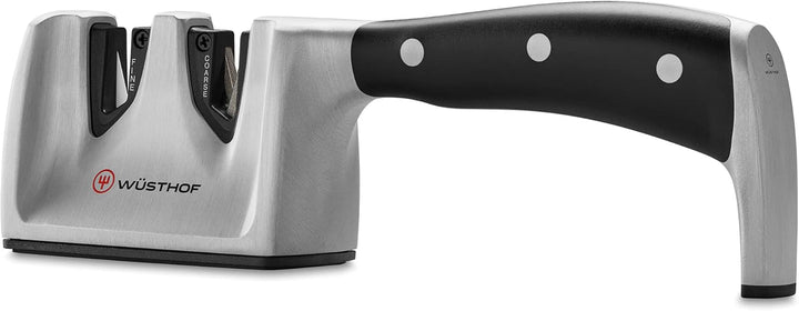 Wüsthof Messerschärfer für alle Messer (4348), 2 Stufen, Keramik + Diamant Schleifkörper zum Messers
