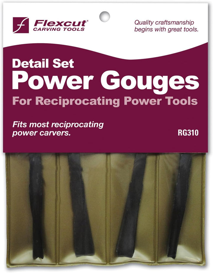 FLEXCUT Power Gouges Size Set Detailing Power Hohlmeissel, Size Set Detailing Power Hohlmeissel