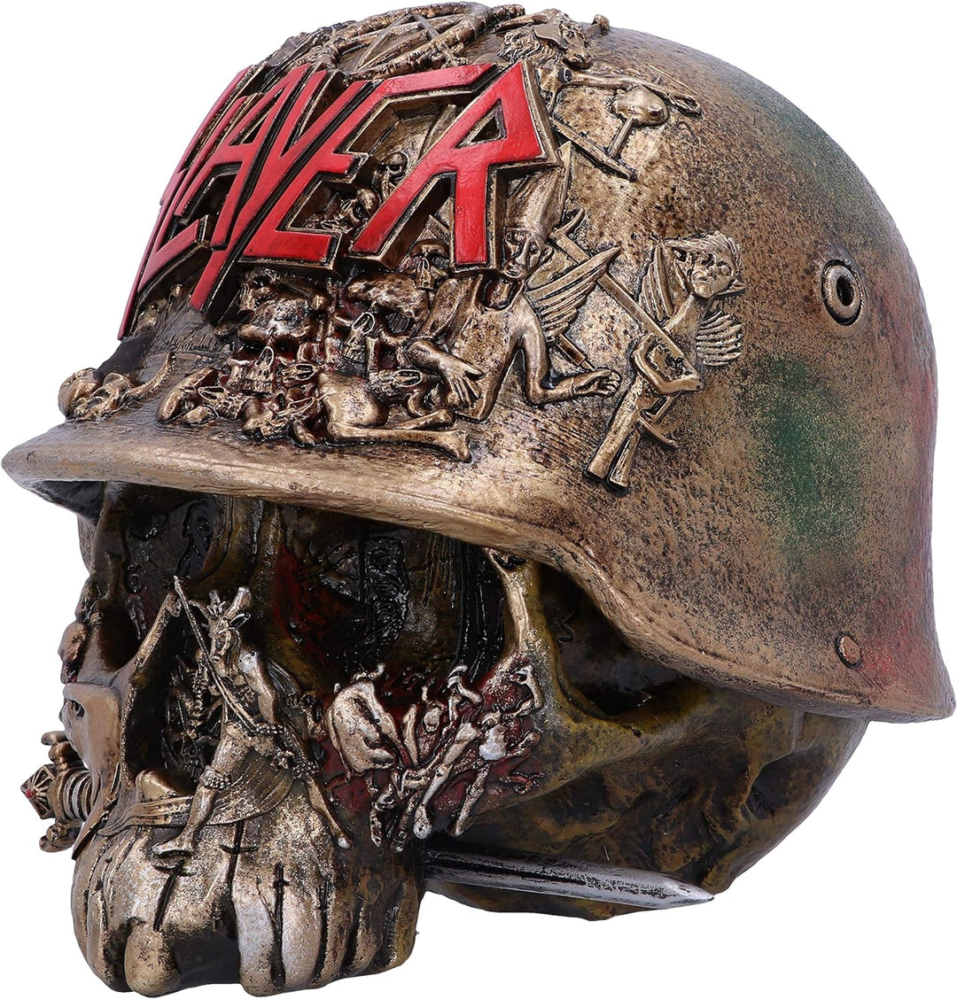 Nemesis Now Schmuckkästchen mit Totenkopf-Logo, 17,5 cm, goldfarben