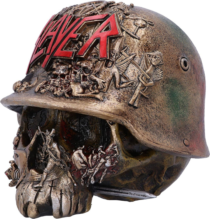 Nemesis Now Schmuckkästchen mit Totenkopf-Logo, 17,5 cm, goldfarben