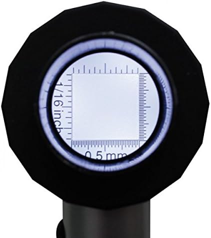 LINDNER Das Original Alu LED-Aufsetzlupe, Vergrösserung 10x