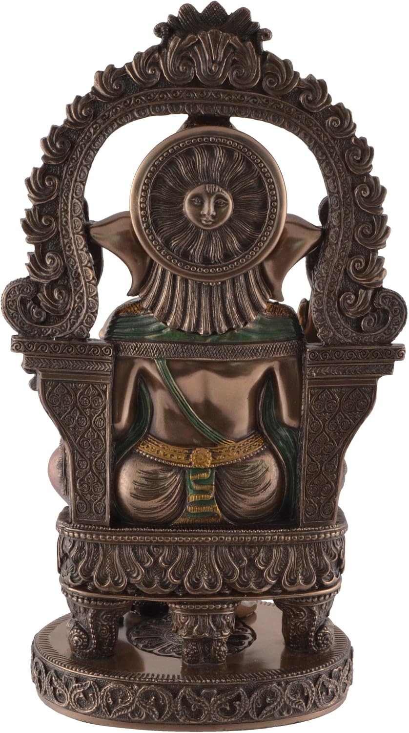 VOGLER Joh. Vogler GmbH Ganesha indischer Gott des Glücks - Tempelbogen sitzend bronziert by Verones