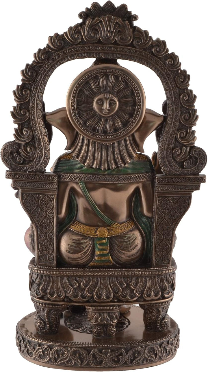 VOGLER Joh. Vogler GmbH Ganesha indischer Gott des Glücks - Tempelbogen sitzend bronziert by Verones
