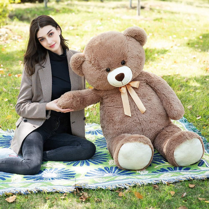 MorisMos 130cm riesen Teddy Kuscheltier XXL, gross teddybär XXL plüschtier stoffbär, Geburtstag Freu