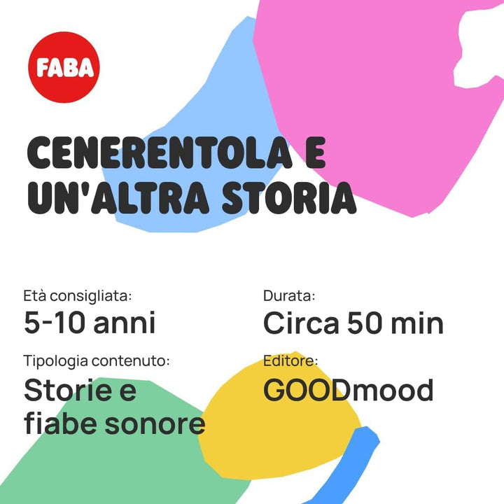 FABA Persoanggio Sonoro Cinderella – Geschichten Sound – Spielzeug, Lerninhalte, italienische Versio
