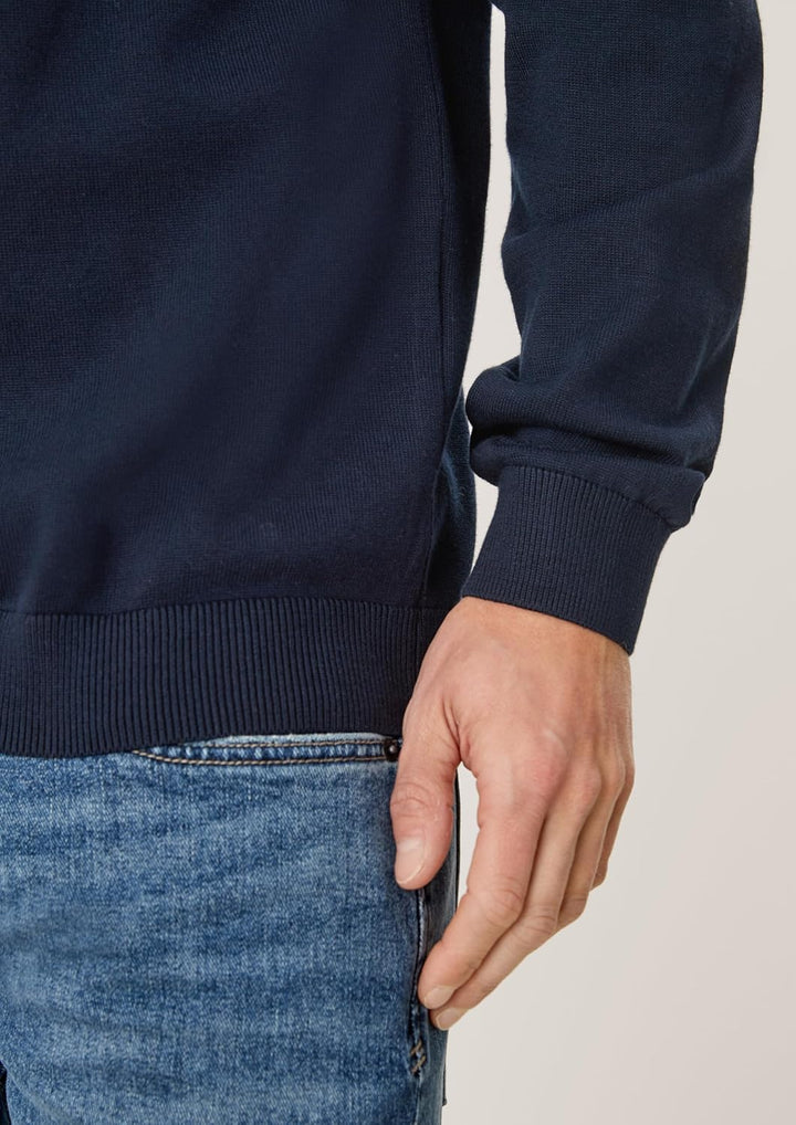 s.Oliver Herren Pullover mit Logo-Stickerei L Blau(5978), L Blau(5978)