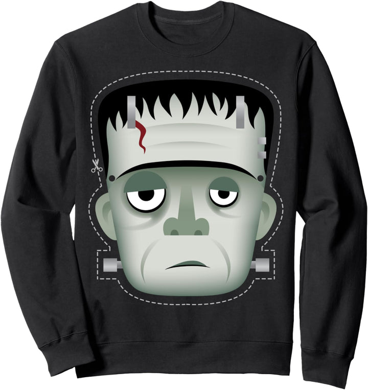 Universal Monsters Frankenstein Cartoon Mask Sweatshirt