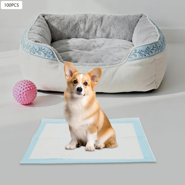 Hunde Trainingspads 45x33cm – 100 Stück mit Auslaufschutz für TRAI