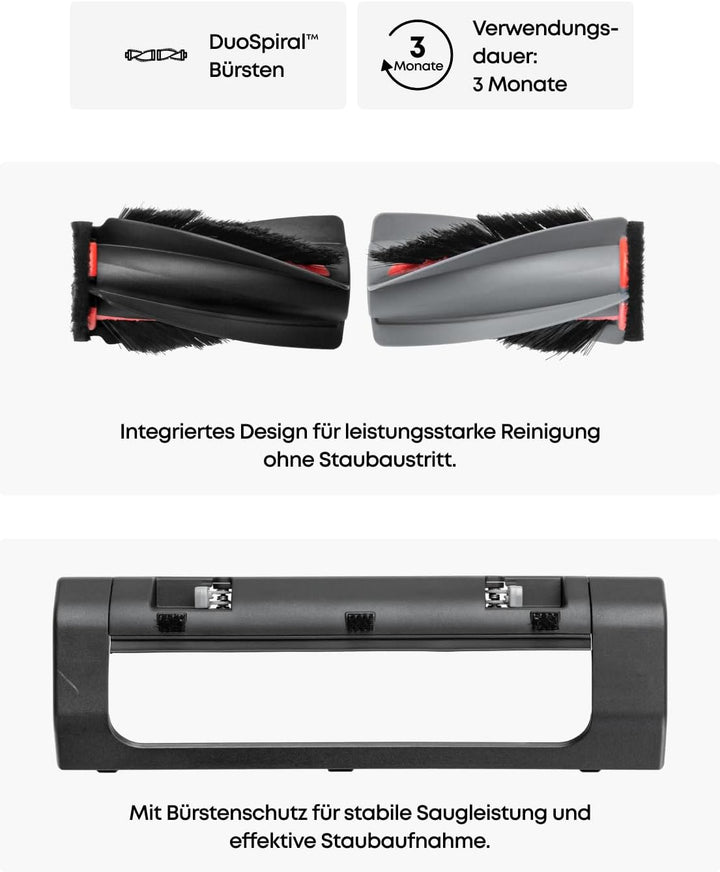 eufy Rollbürste mit Bürstenschutz für C28, E25, E28, langlebig, effektive Reinigung