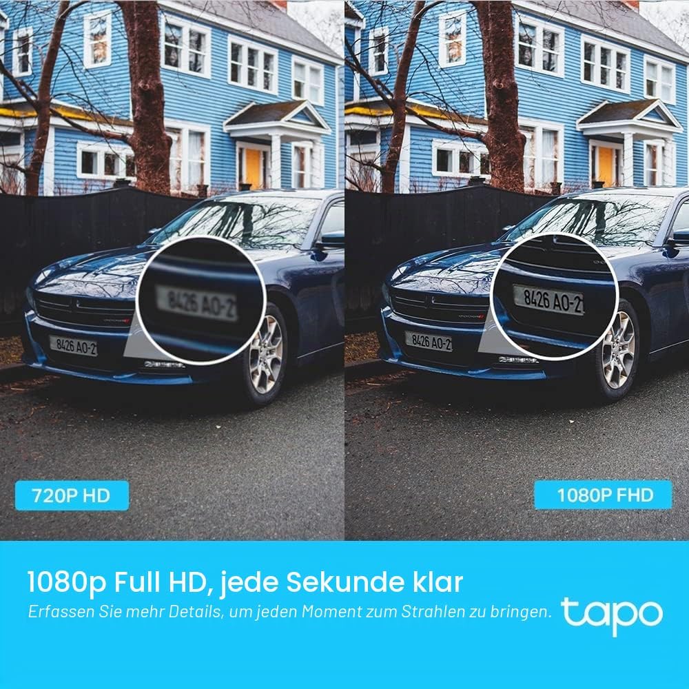 TP-Link Tapo C500 WLAN-Überwachungskamera für den Aussenbereich, 360 °, Auflösung 1080p, Bewegungser