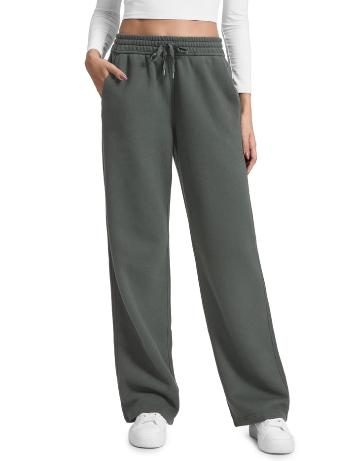 CRZ YOGA Fleece Gefütterte Sweatpants 71/76/81 cm | Gerade Bein, Mittelschwer, Casual, Weich, Atmung