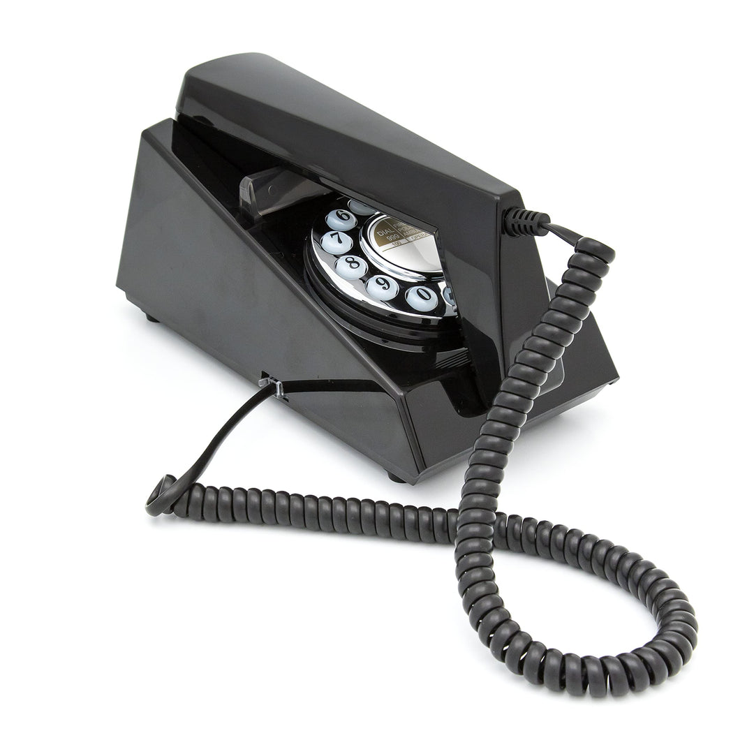 GPO GPOTRMB Trim Telephone Desktop Push-Button Telephone (Black) Schwarz, Schwarz