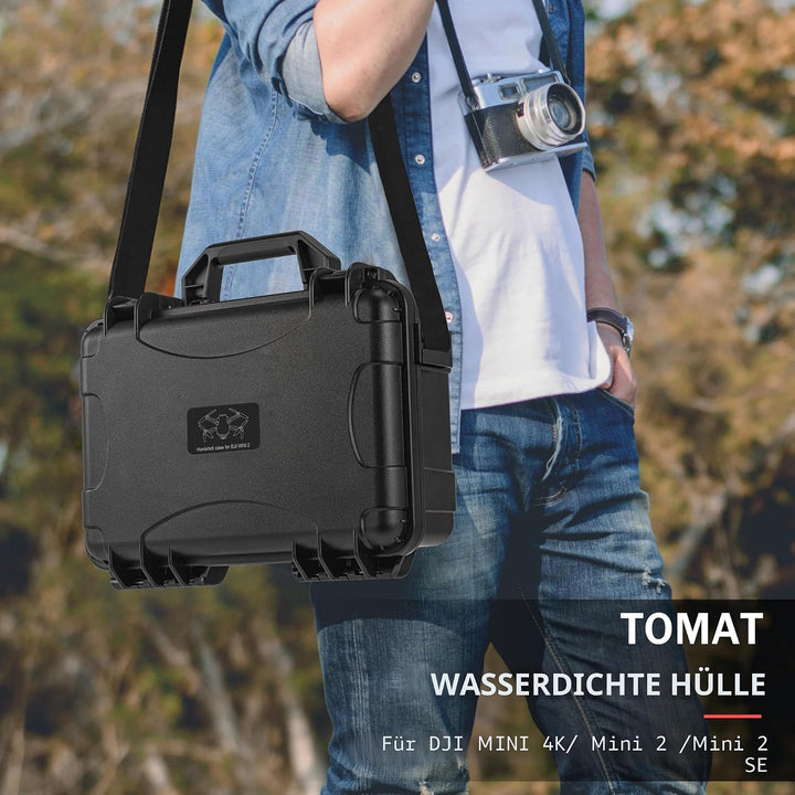 Tomat Wasserdichter Hartschalenkoffer für DJI Mini 4K Drone Fly More Combo