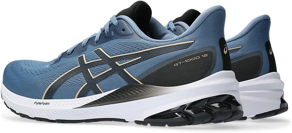 ASICS Herren Gt-1000 12 Sneaker, 50.5 EU Storm Blue Dune