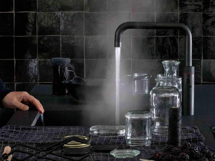 Quooker PRO3-VAQ B &amp; CUBE Fusion Square BLK schwarz Kochend- &amp; Sprudelwasserhahn