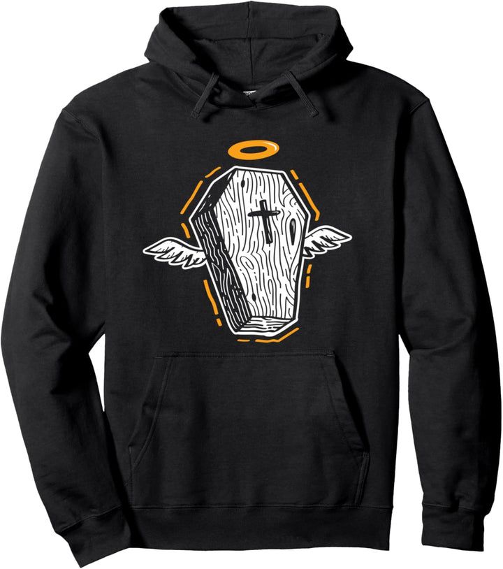 Holy Coffin Dark Aesthetic Pastel Goth Soft Grunge Gothic Pullover Hoodie