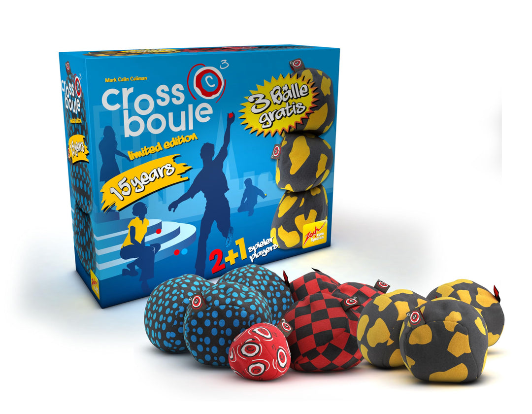 Zoch Crossboule c³ Limited Edition 15 Jahre - 3 Bälle zusätzlich, Boule Spiel in 3D, Set für 3 Spiel