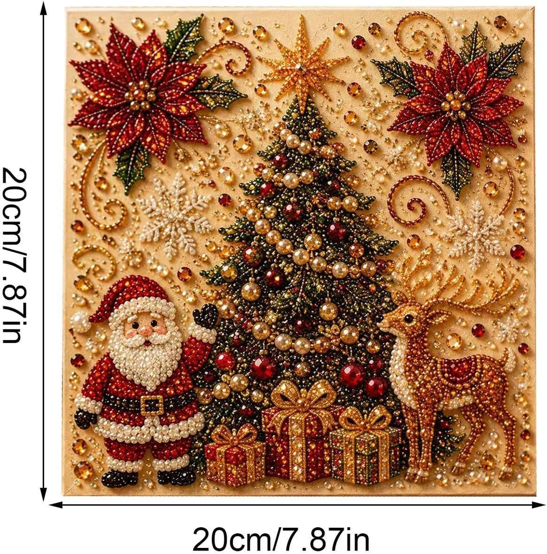 Perlenkunstset Weihnachten Handgefertigte Weihnachts-Wanddekoration, C
