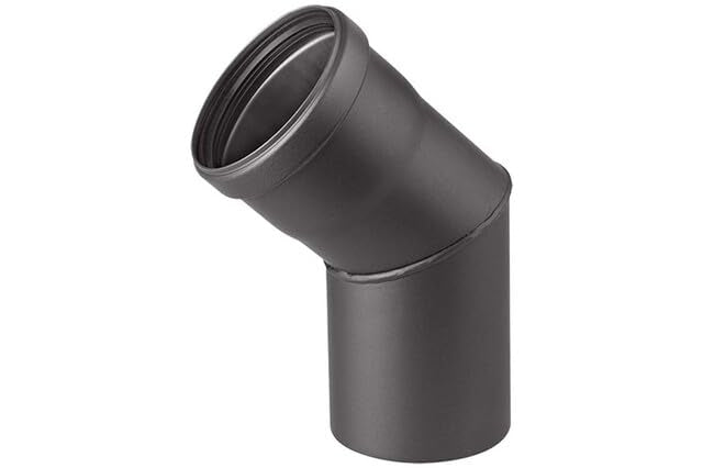 Nedco Pk Ø80 mm Bocht 45º Zwart