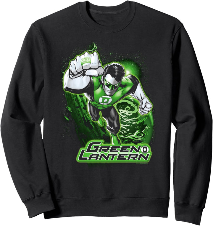 Green Lantern Green &amp; Gray Sweatshirt