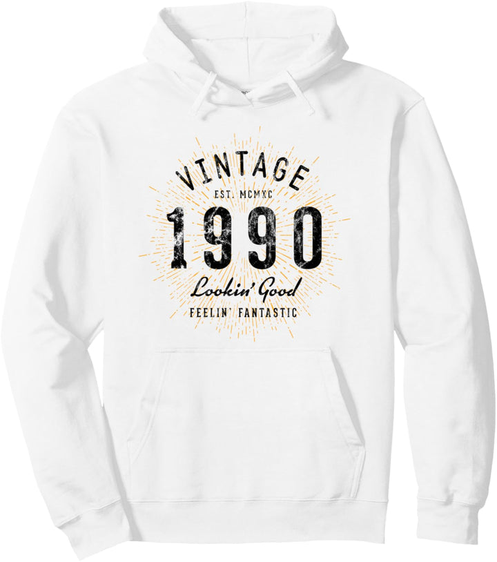 Vintage Geburtstag geboren 1990 Pullover Hoodie