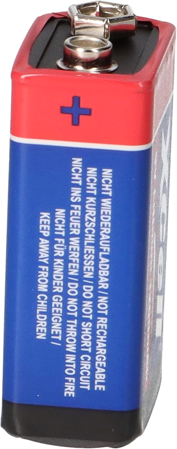 3X Batterie Lithium 9 Volt Block 1200mAh, 9v E-Block (U9VL, CR-9V, 6LR61) 10 Jahres Batterie ideal f