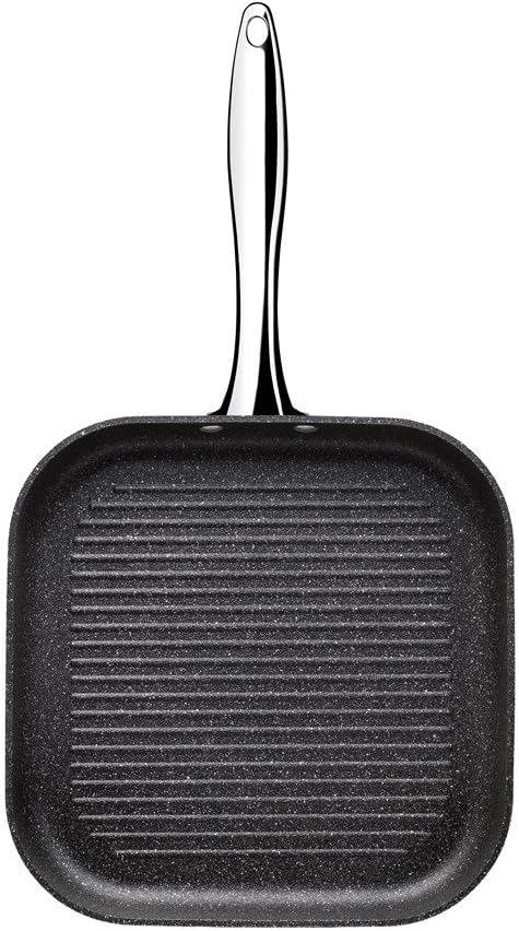 Monix Mineral | Quadratischer Grill mit Streifen 28 cm