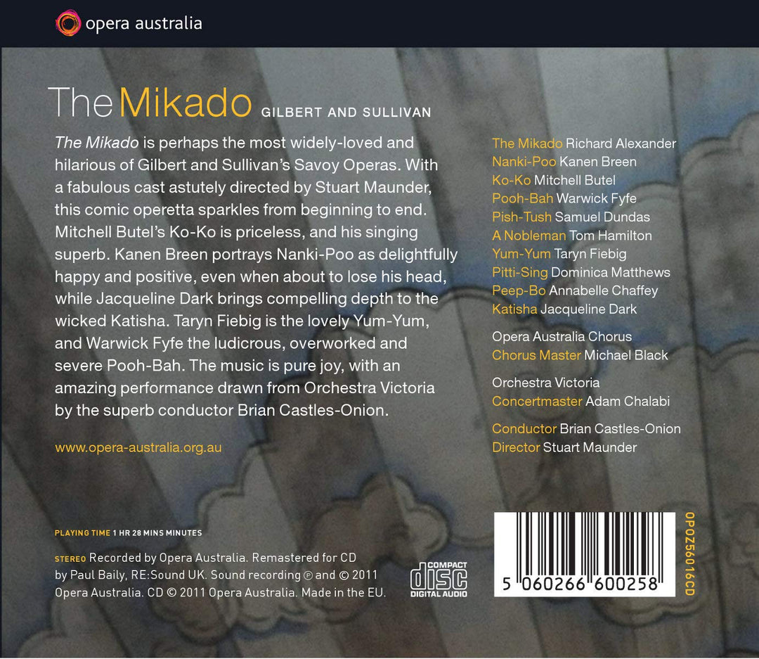 The Mikado, Audio-CD