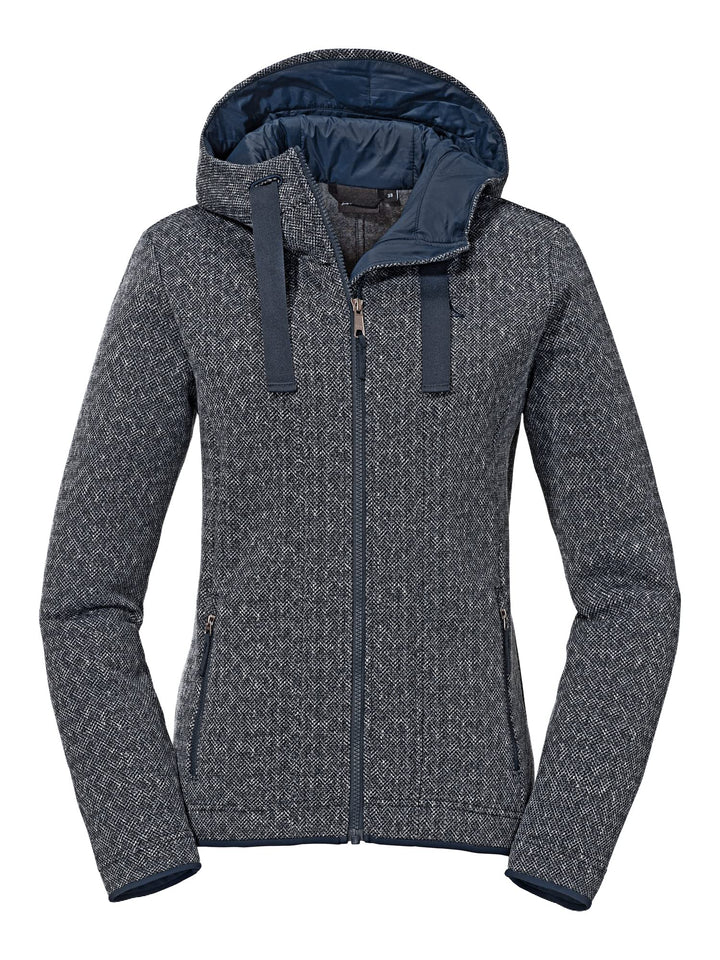 Schöffel Damen Fleece Hoody Aurora L, weicher Fleece Pullover aus elastischem Super Warm Fleece, atm