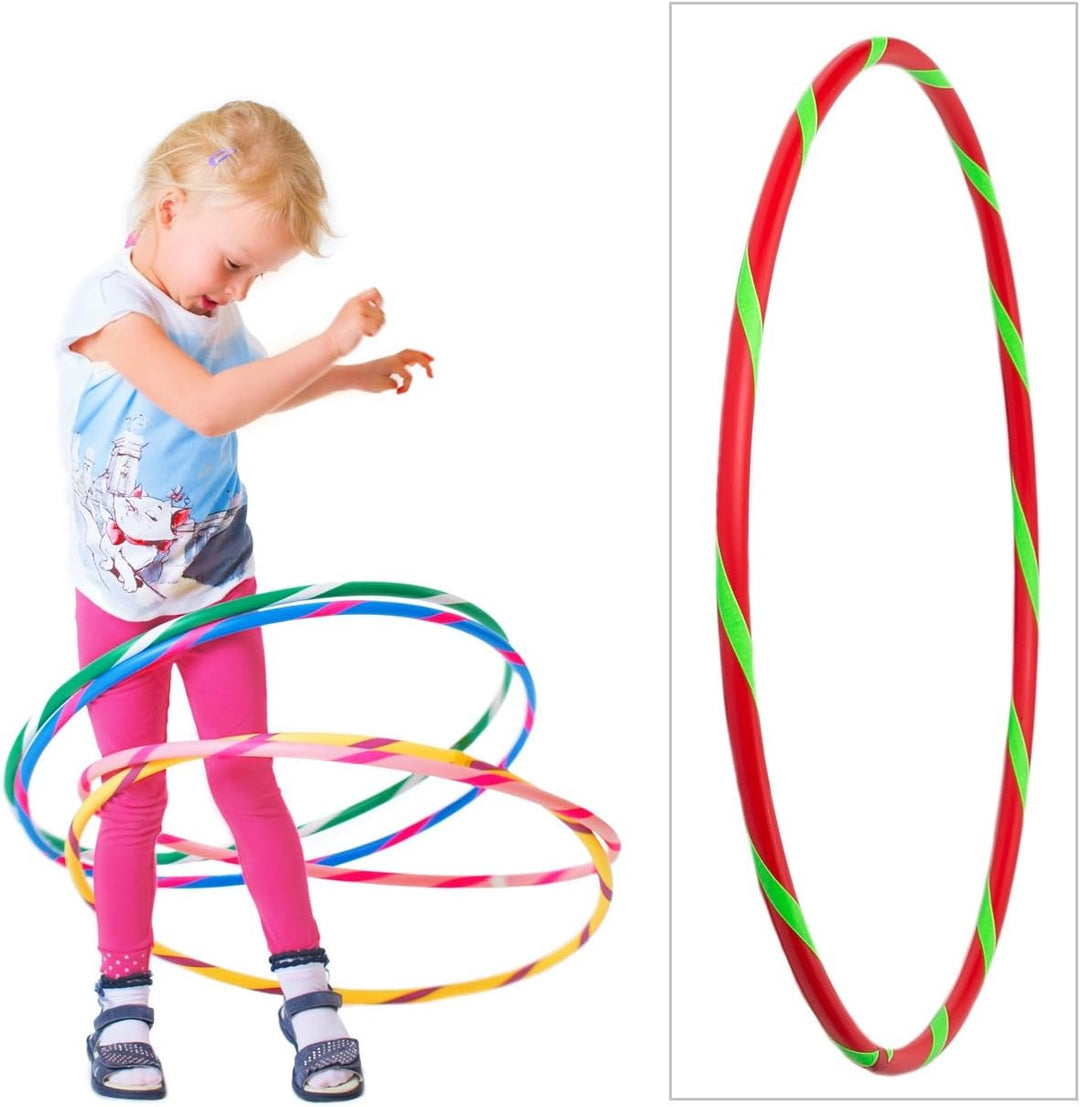 HOOPOMANIA Bunter Kinder Hula Hoop [Ø60cm - Ø80cm] Hula Hoop für Kinder in vielen Farben Ø70cm Rot-G