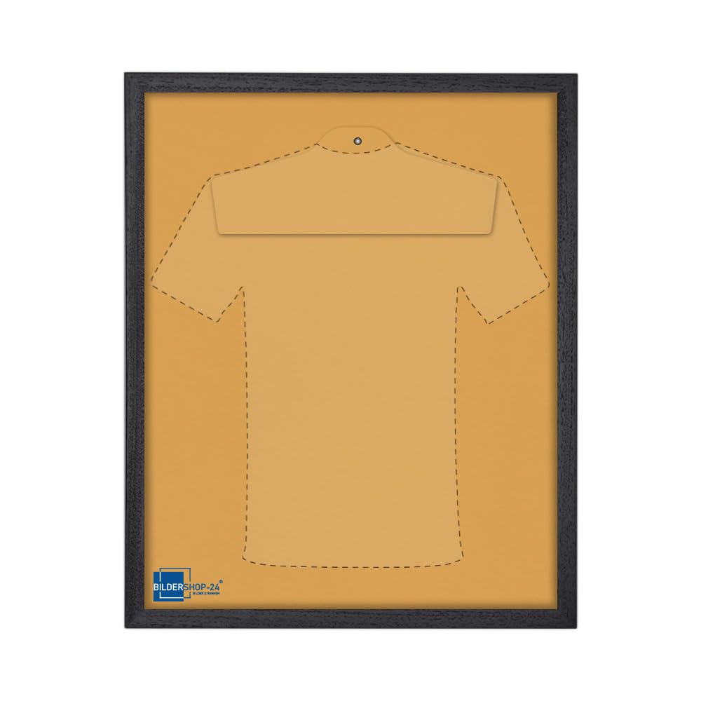 Bildershop-24 Objektrahmen Trikotrahmen VARIO inkl. Bügel und Passepartout 60x80cm Schwarz (lackiert