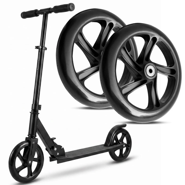 2 Stück 200mm Scooter Rollen, ABEC-9 Präzisionslager, Rutschfeste Reifen, Leise &amp; Stossdämpfend, Sco