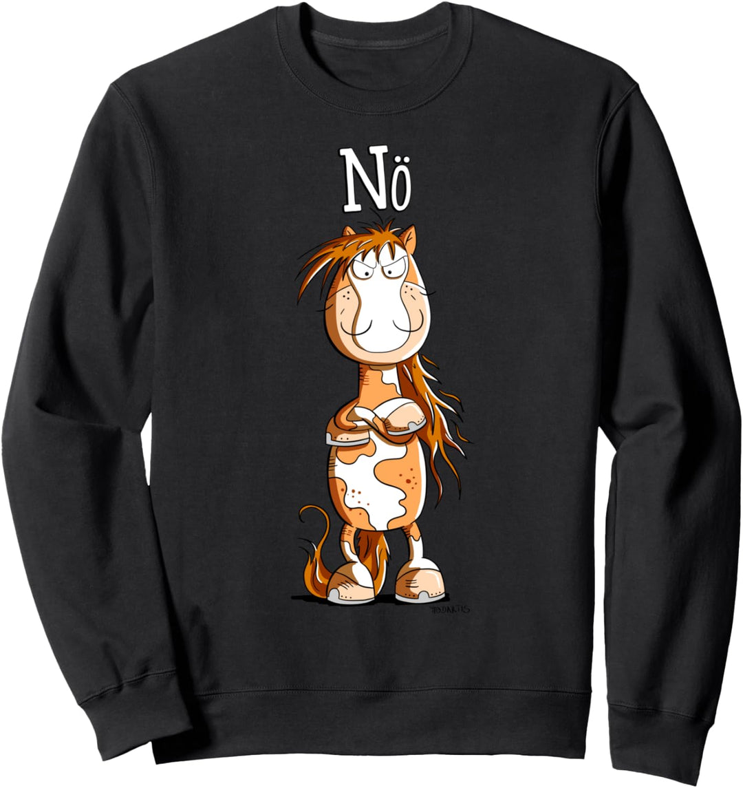 Statement Pferd I Nö Fun I Einfach Nö I Nein I Kein Bock Sweatshirt