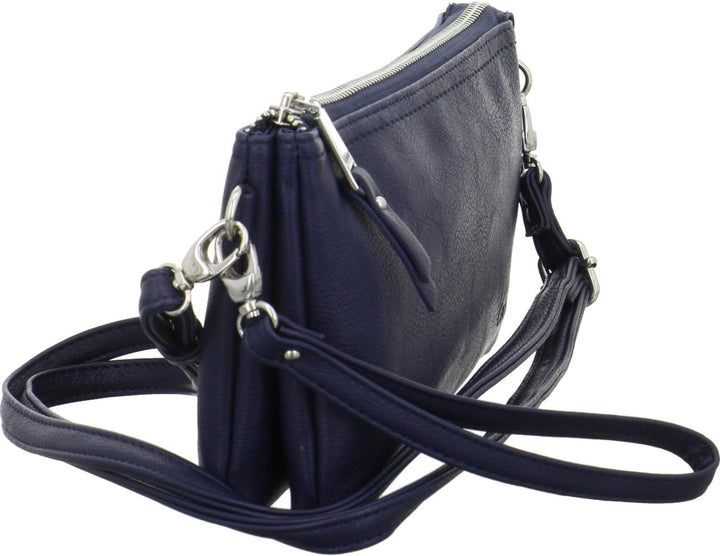 Gabor bags Emmy Damen Clutch Abendtasche Klein 22,5 x 4,5 x 13,5 Blau, 22,5 x 4,5 x 13,5 Blau