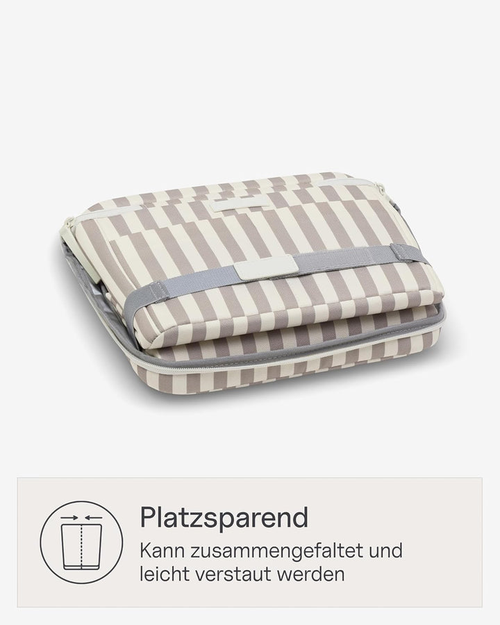 Kapten &amp; Son Oulu Cooler Bag Muted Rose Striped 11 L Kühltasche faltbar, Muted Rose Striped