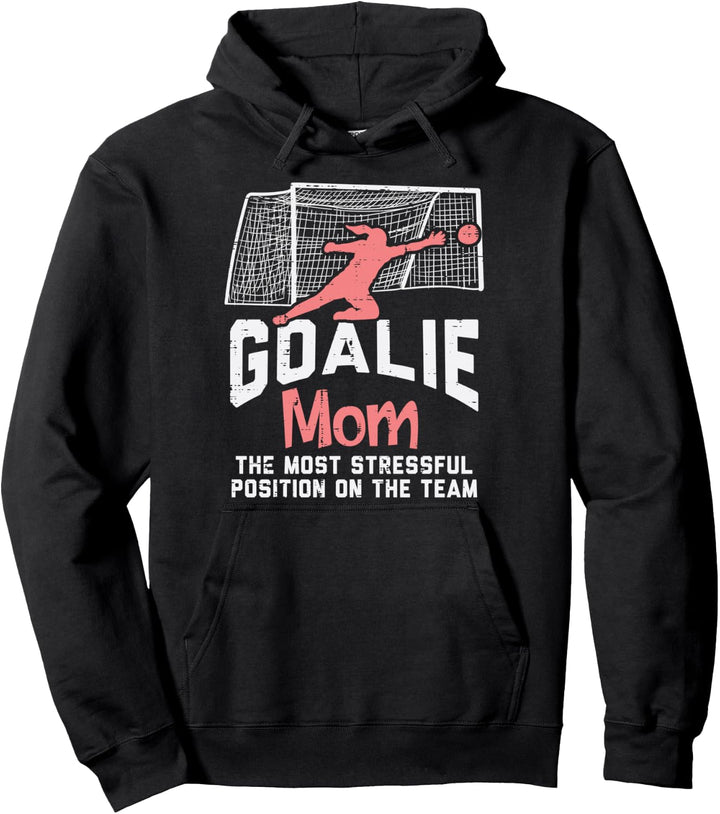 Torwart Mama Stressful Funny Fussball Torwart Mama Frauen Pullover Hoodie