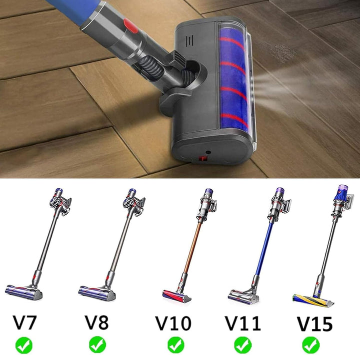 SPARES2GO Weicher Rollbürstenkopf Bodendüse kompatibel mit Dyson V7 V8 V10 V11 Schnurlosen Stick-Sta