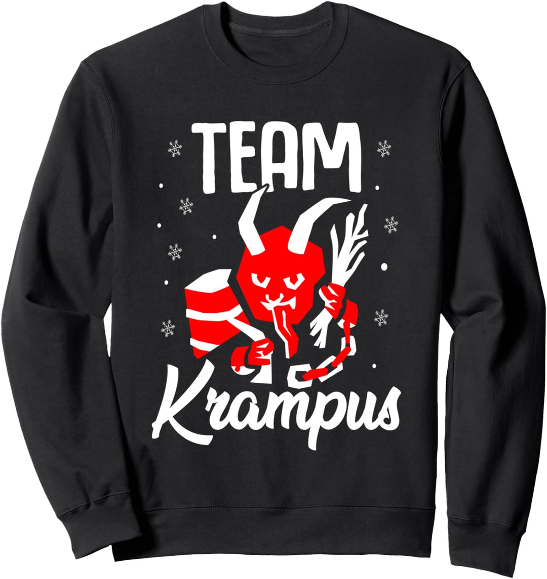 Team Krampus Weihnachtsferien Saison Scary Devil Lover Sweatshirt