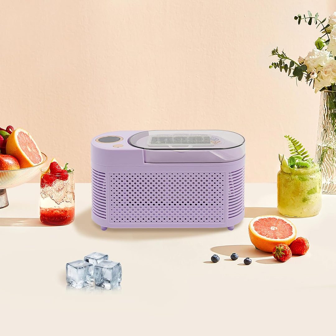 Eiswürfelmaschine Klein Tragbar, 8 Eiswürfel in 10 Min