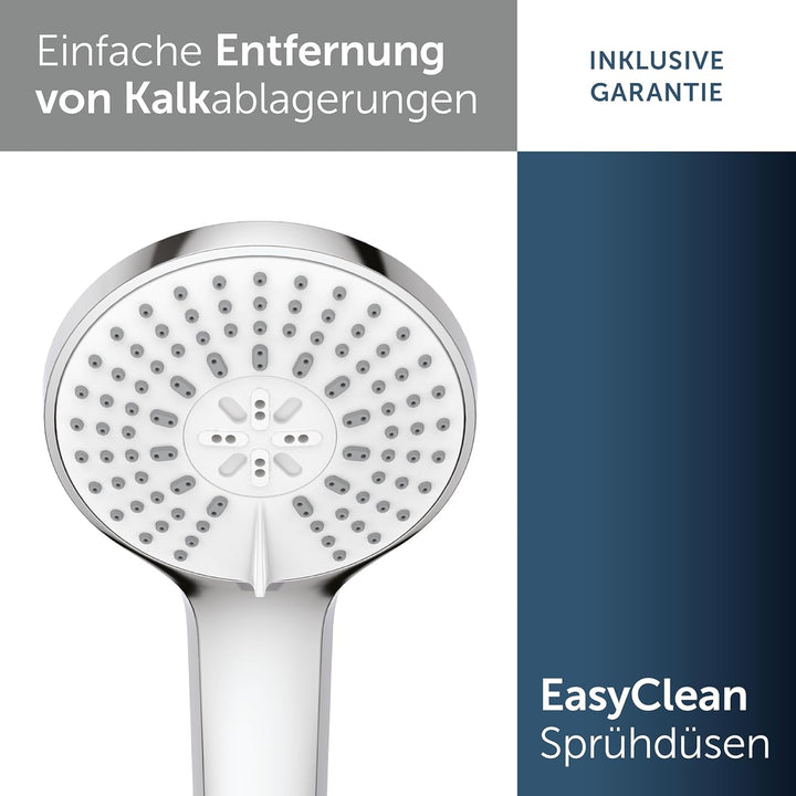 Ideal Standard SOLIDO B9403AA, Chrom Handbrause IDEALRAIN M3 mit 3 Funktion, Anschlussgewinde G1/2,