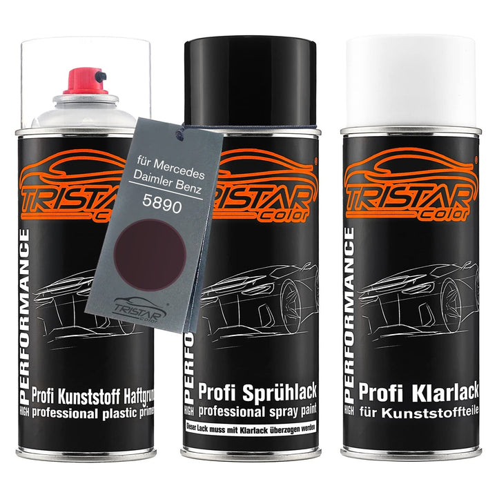 TRISTARcolor Autolack Spray Kunststoff für Mercedes 5890 Canvasitblau Perl
