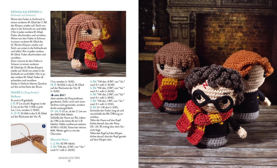 Die Häkelschule für Harry Potter-Fans – Minis: Magische Charaktere und phantastische Wesen im Kleinf