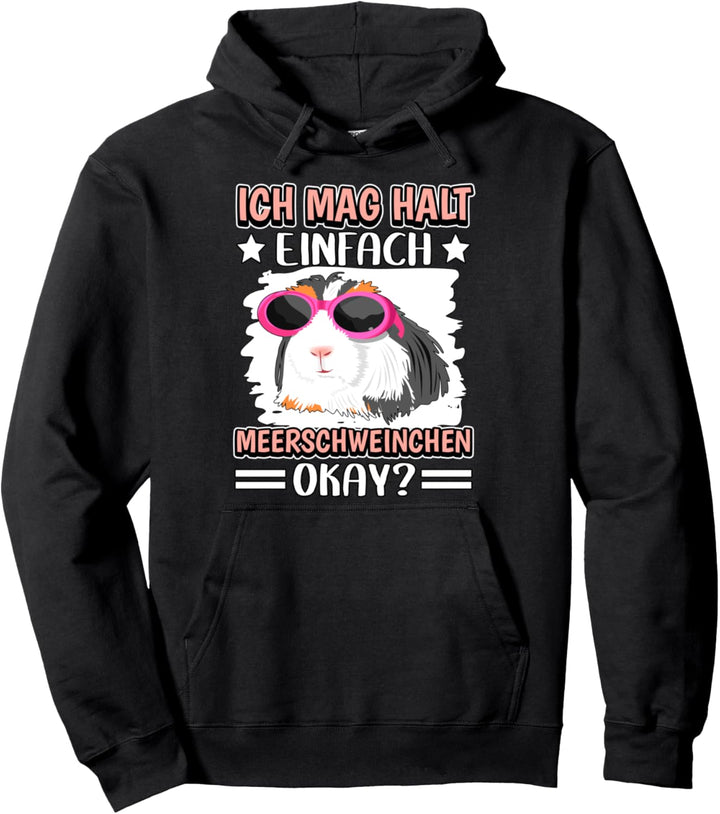 Ich mag halt einfach Meerschweinchen Lustig Meerschweinchen Pullover Hoodie