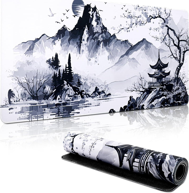 Mauspad XXL, Grosses Mouspad 900x400mm, Gaming Mausepad Improved Precision and Speed, Mousepad mit V