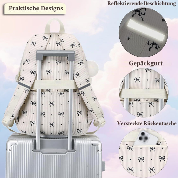 Kimwadalh Rucksack Kinder Mädchen Schulrucksäcke 3TLG. Schultaschen-Sets Grundschule Kinderrucksack
