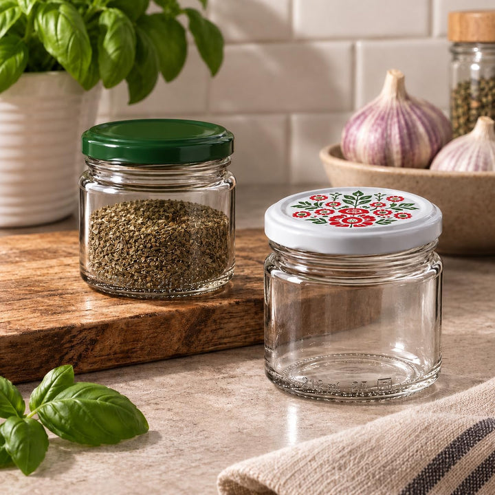 KADAX 100er Set Einmachgläser 200ml TO66, Marmeladengläser Vorratsgläser Mason Jar mit Schraubdeckel