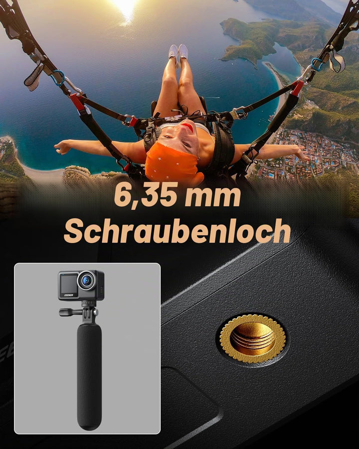 iZEEKER Action Cam 4K 20MP, 40M Wasserdicht Unterwasserkamera, 12M Wasserdicht ungeschützt, Vlog Cam