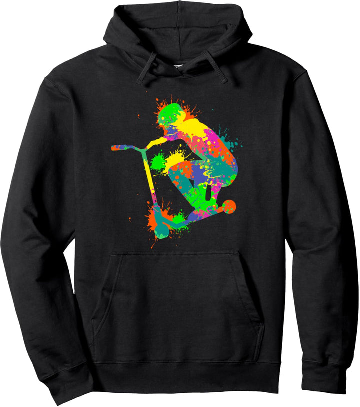 Stunt Scooter Roller Tretroller Kinder &amp; Jungen Pullover Hoodie