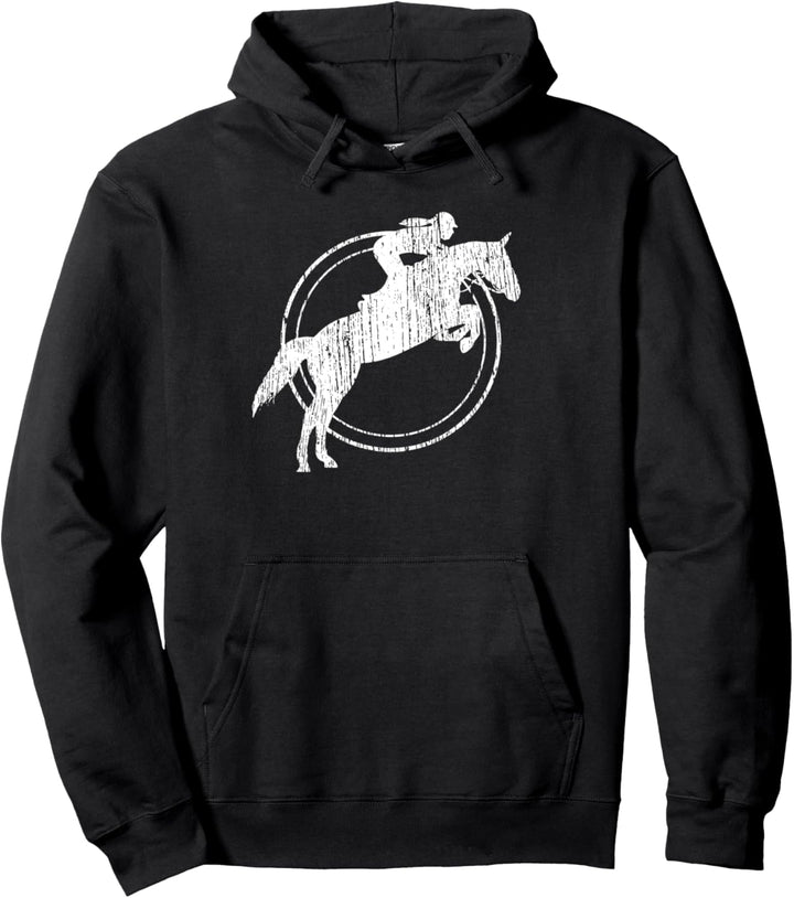 Reitspringen Vintage Pullover Hoodie