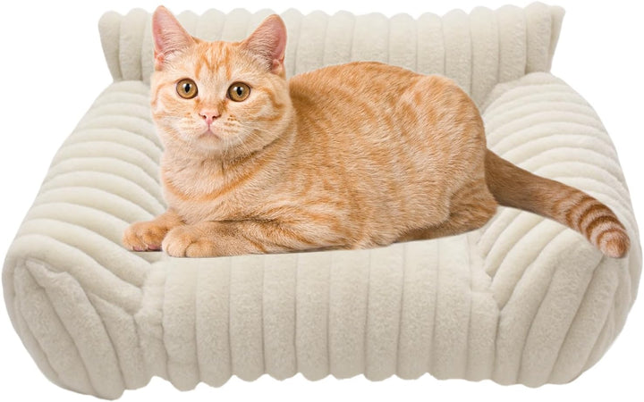 Katzen-Sofabett – rutschfeste -Couch | kaufestes Katzen- und Hundesofabett für Terrasse, Schlafzimme